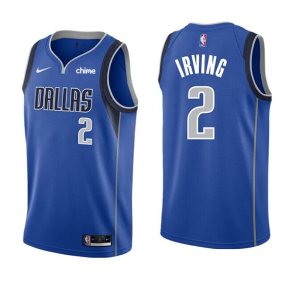 Men%27s Dallas Mavericks #2 Kyrie Irving Blue Icon Edition Stitched Basketball Jersey->dallas mavericks->NBA Jersey